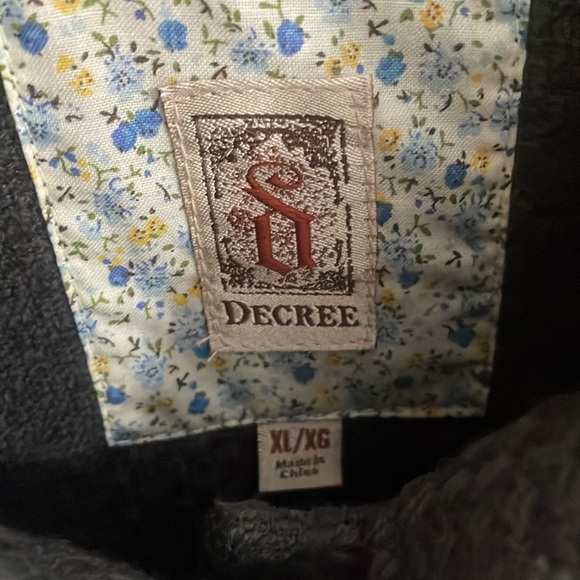 Decree Jacket Blazer Ruffle Basketweave in Gray Size XL Juniors - Picture 2 of 13